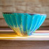 シャビーターコイズシリーズ　ご飯茶碗