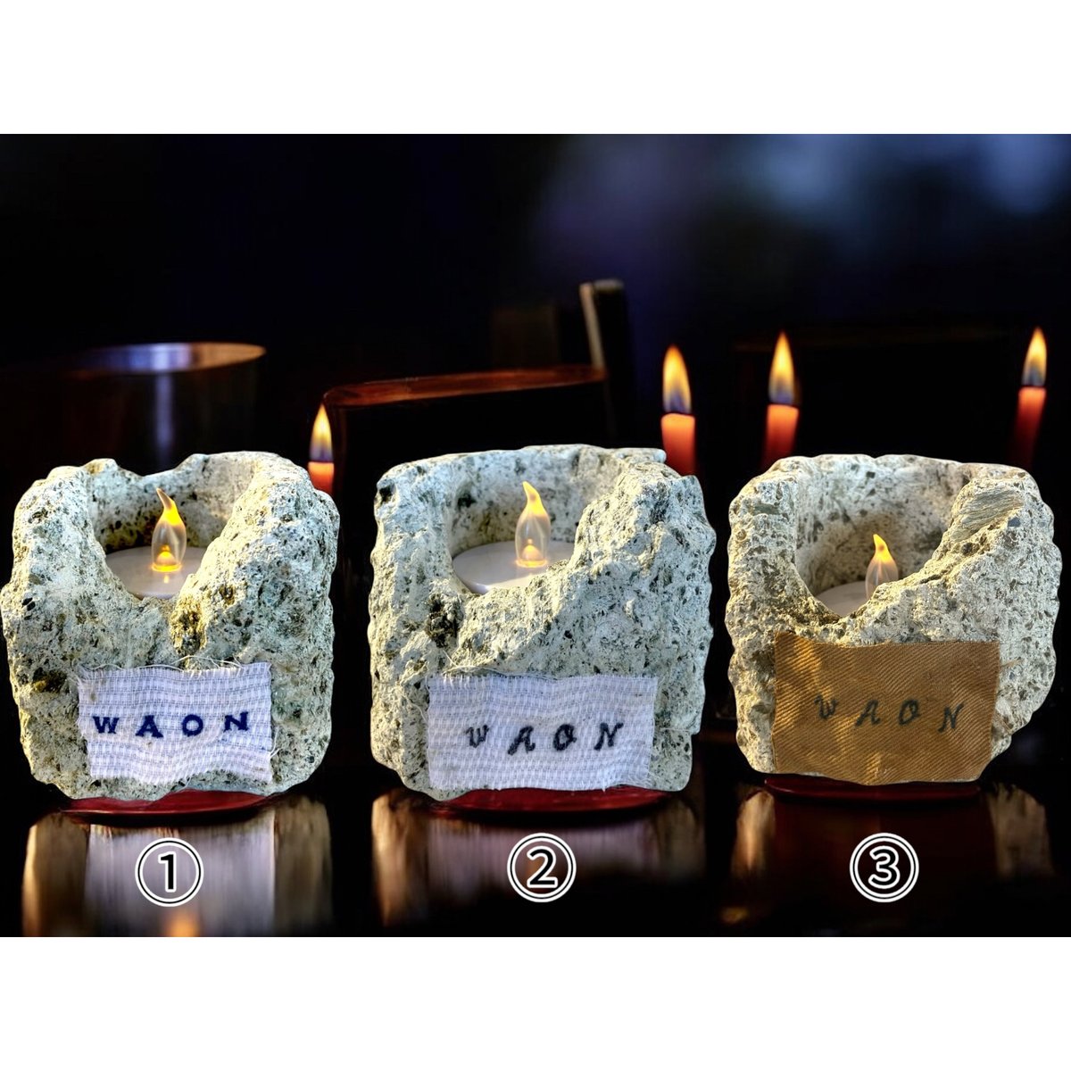 大谷石 キャンドルライト | GIFT SELECT SHOP 和音