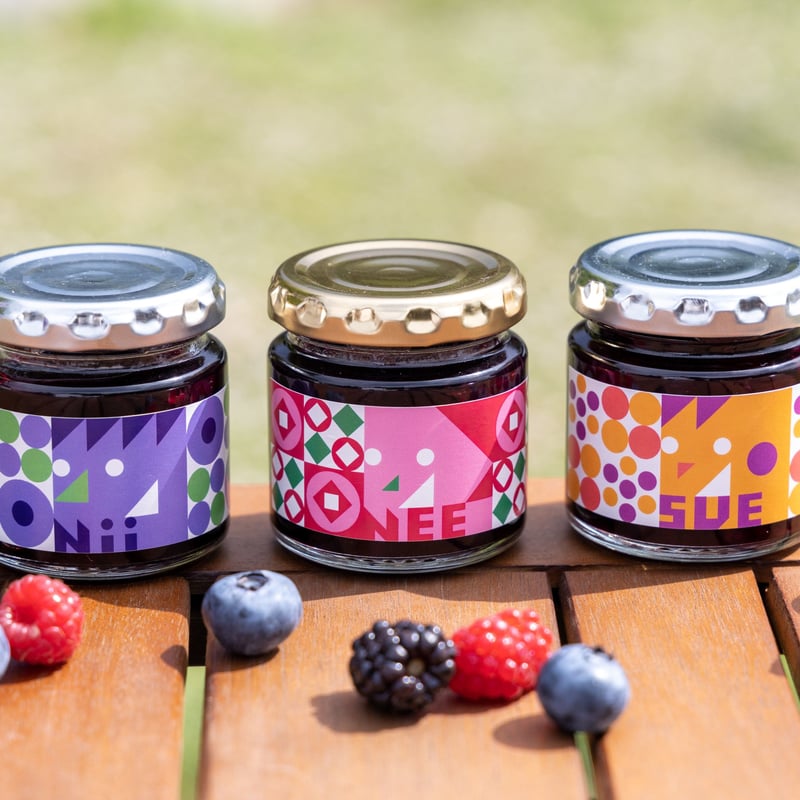 3種のジャムセット(ブルーベリー・ローズ＆ブルーベリー・MIXベリー