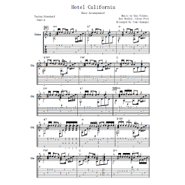 イーグルス　ホテルカリフォルニア　楽譜　1977年初版 イーグルス ホテルカリフォルニア 楽譜 1977年初版 - メルカリ