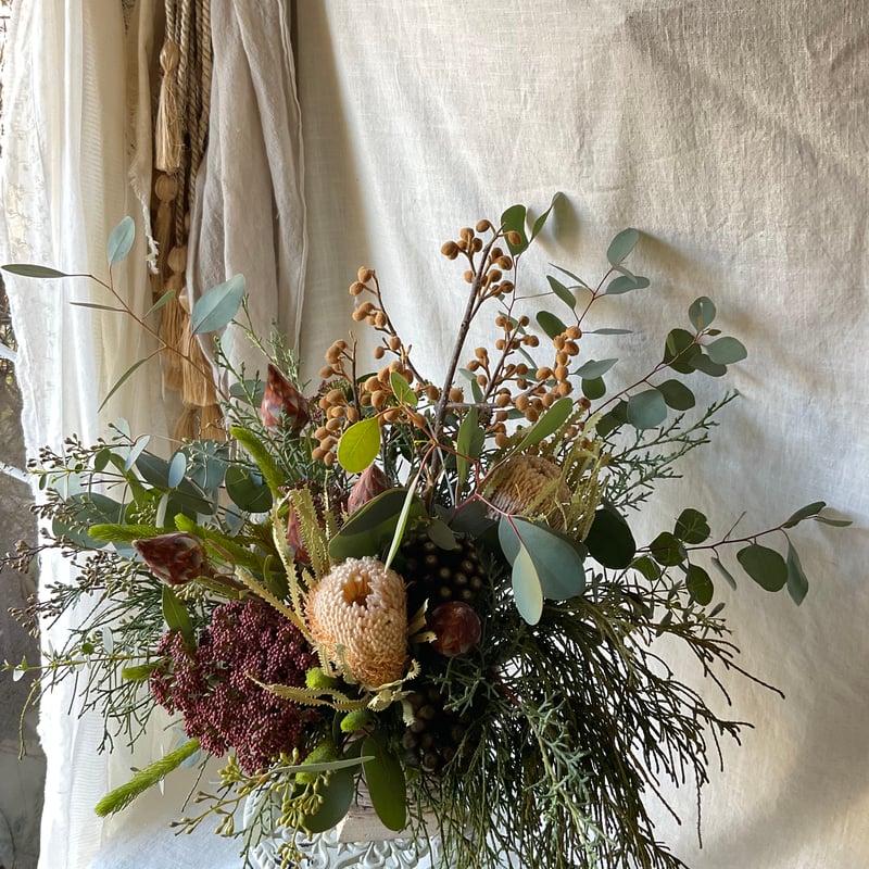 宅配でのお届けフラワーアレンジメント🧺＊*10000yan | casico STORE