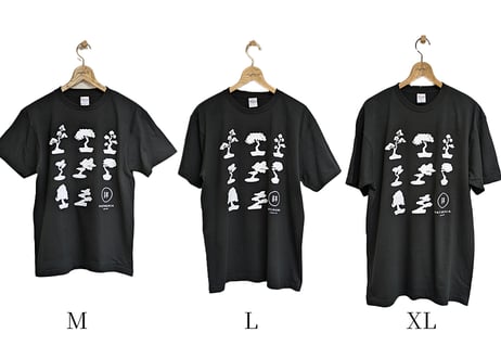 鉢マニア Tシャツ BLACK 盆栽Tシャツ