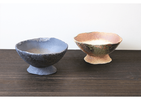 黒金・茶オリベ 4.5号 丸台付【2030-4.5】