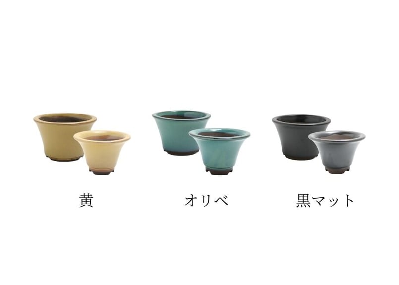 6色から選んで下さい】4号セット 丸反型鉢 | 鉢マニア 6色から選んで下さい】4号セット 丸反型鉢 | 鉢マニア