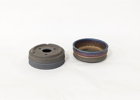【在庫限り】【2色から選んで下さい】3.5号 丸浅型鉢