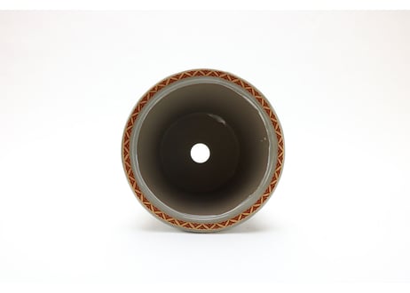 青粒鉄仙 4号 丸反型鉢【AT3500-4】