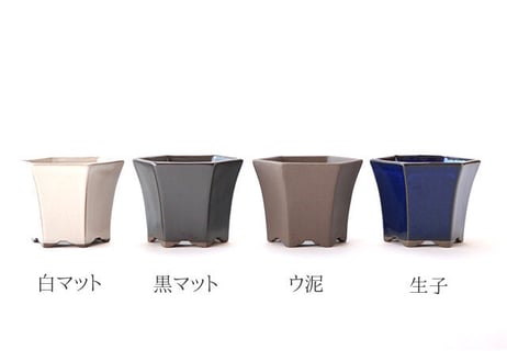 【8色から選んで下さい】六角ケンガイ小鉢 2.5号