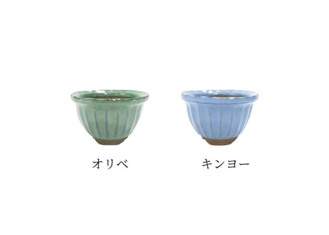 【4色から選んで下さい】縦筋鉢 3号