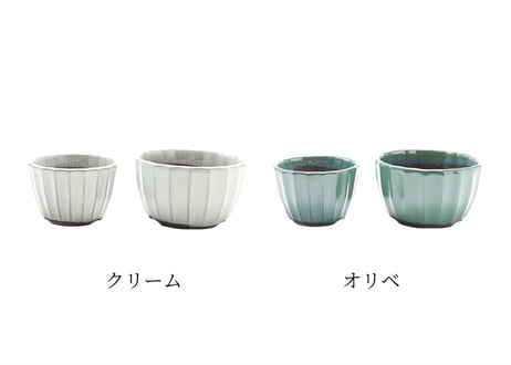 【6色から選んで下さい】菊型小鉢 4号3号セット