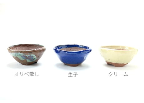 オリベ散し・生子・クリーム・オリベ・キンヨー 丸浅型  3号【ca501-3】