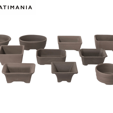 お値下げ！盆栽鉢　40.5センチ 盆栽鉢 5号 尻丸鉢 黒マット 信楽焼 約14.5センチ – うめきち