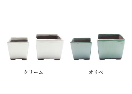 【6色から選んで下さい】正角小鉢 4号3号セット