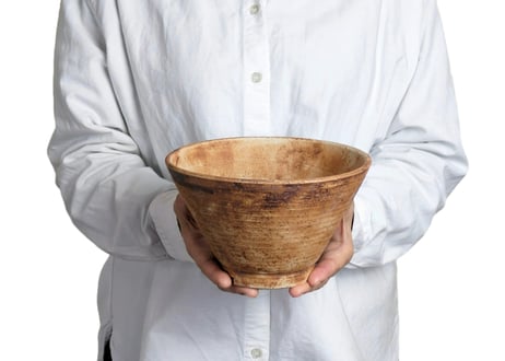 【3色から選んで下さい】 6号 丸反型鉢