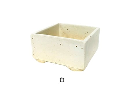 【3色から選んで下さい】正角手造り鉢 3号