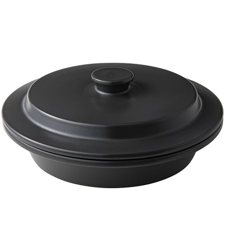 Shallow Pot 30cm Jet Black