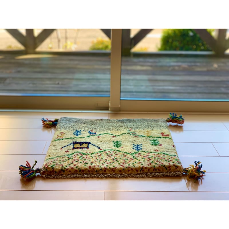 cherIe様ギャッベ　2枚　座布団 ギャッベ 座布団 309 | TONERI RUGs