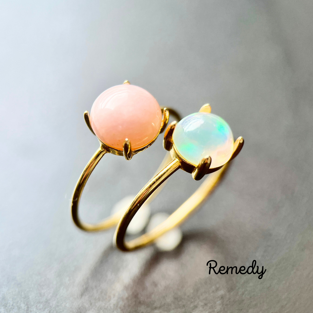 ⑩色のオパールから選べる☆Harllリング(④㍉オパール) ⑩色のオパールから選べる☆Harllリング(④㍉オパール)