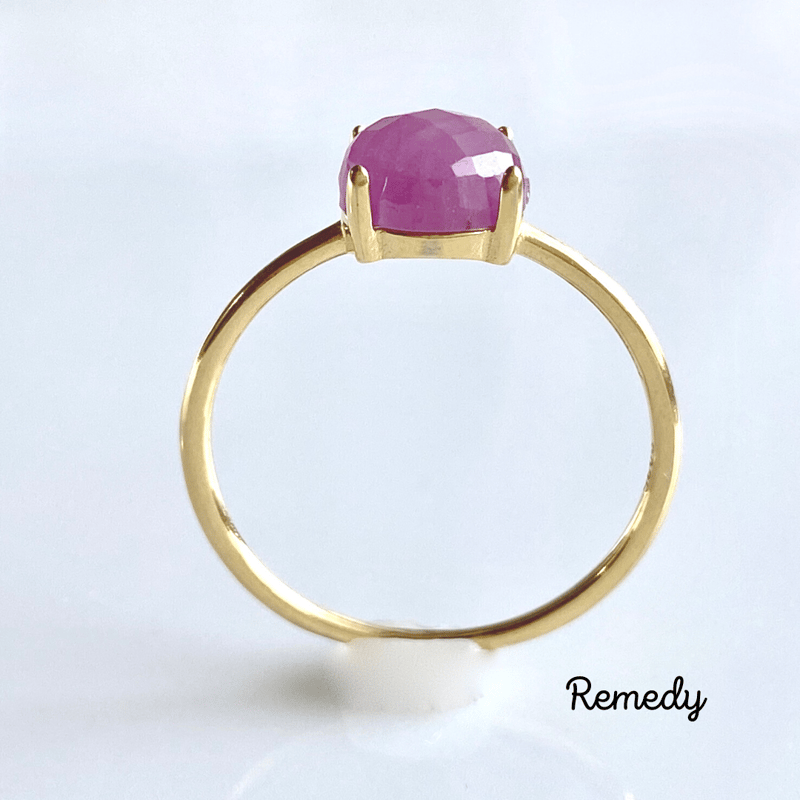 超特価激安の商品をすべて ピンクサファイアの一粒リング【9月誕生石】 Remedyオンライン | プラチナ
