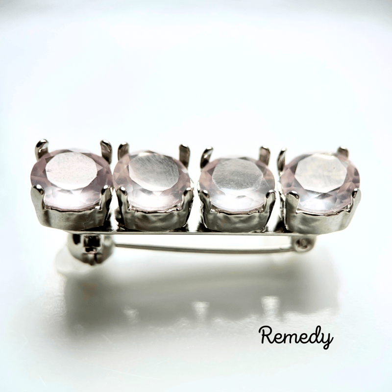 SILVER ローズクォーツ ブローチ ローズクォーツのブローチ {イギリス} Vintage | TOKYO VANILLA