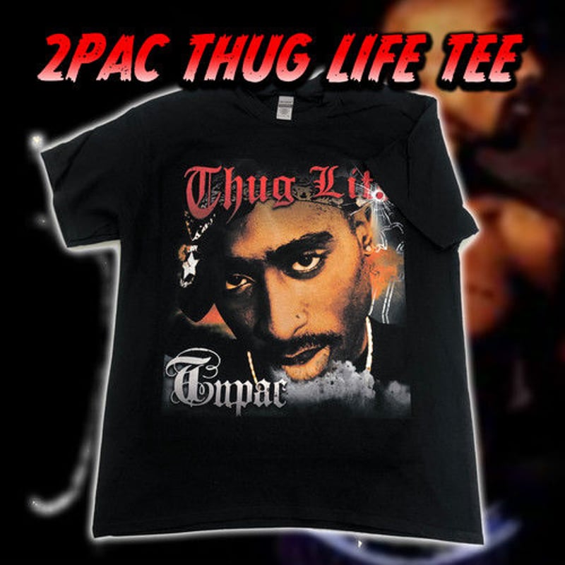 超希少 b-boy 90's Thug Life Tシャツ XL 2pac 黒 超希少 b-boy 90´s Thug Life Tシャツ XL 2pac 黒