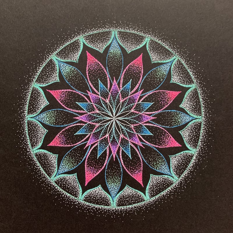 世界に一つ！あなただけの点描曼荼羅を描きます 世界に一つ！あなただけの点描曼荼羅を描きます 点描曼荼羅アート＊