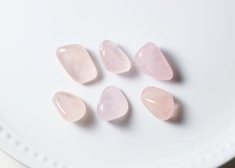 【与えることの喜び】ハイクオリティ モルガナイト タンブルS（６個セット）