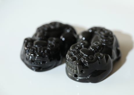【現実を動かす】レインボーオブシディアン ヒキュウペア