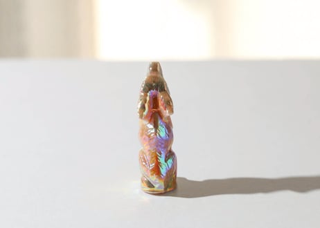 葉月ゆうの技封入❣️【先祖供養】エンジェルオーラ オレンジ翡翠のおおかみ ※イベントクーポン使用不可