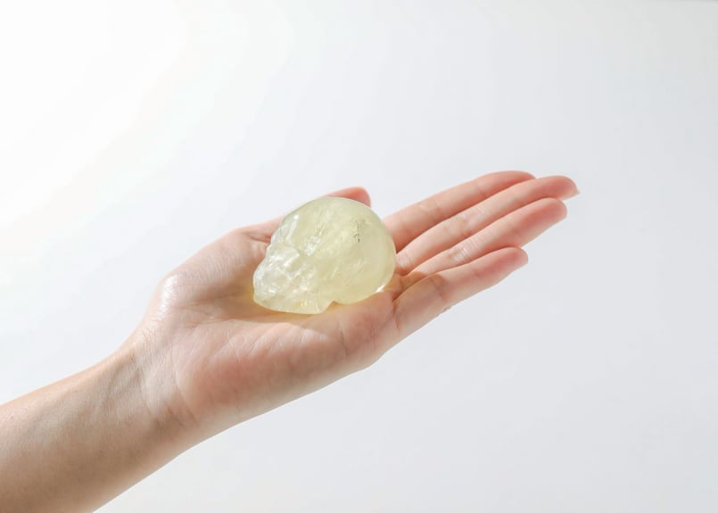 意識の光輪】ハイクオリティ シトリン スカル | Y.S.Y24