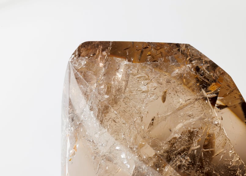 大技封入❣️【空海】虹入り ナチュラルスモーキーシトリン フリー