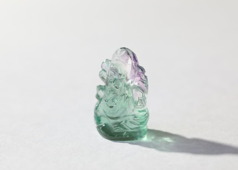 ガネーシャ　フローライト　380g ガネーシャ フローライト 380g ガネーシャ フローライト 380g