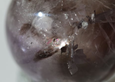 【まばゆい】トリコロール 水晶 スフィア