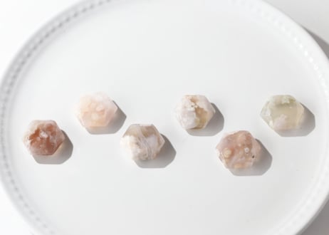 【魔法の時間】チェリーブロッサムアゲート 六芒星（6個セット）