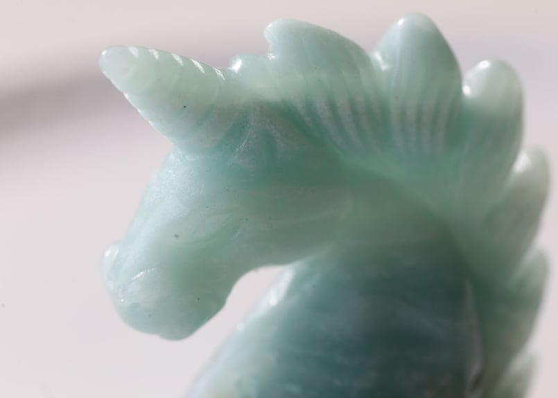 天然石アマゾナイトのユニコーンご購入前に在庫確認必要彫り物F.87