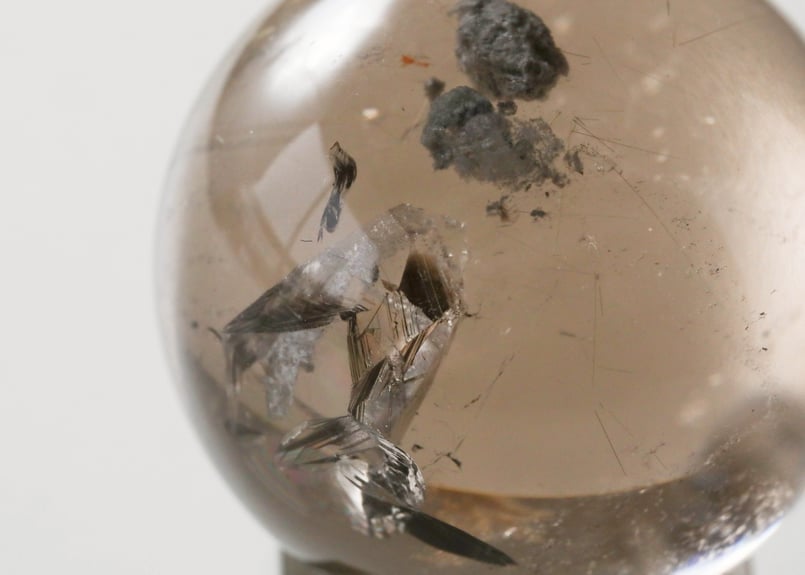 クォーツインクォーツ　スフィア　天然石 レア！・マダガスカル産]クォーツインクォーツ丸玉/スフィア（球体直径