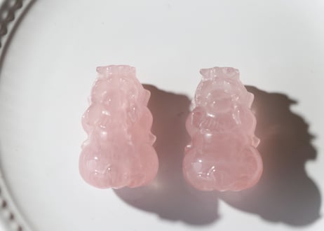 【愛の遣い】ローズクォーツ ヒキュウペア