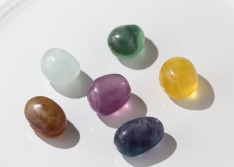 【美味しさ】カラフルフローライト タンブル C（6個セット）