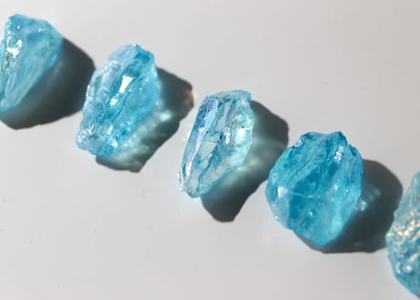 【海のさざめき】アクアオーラクォーツ（6個セット）