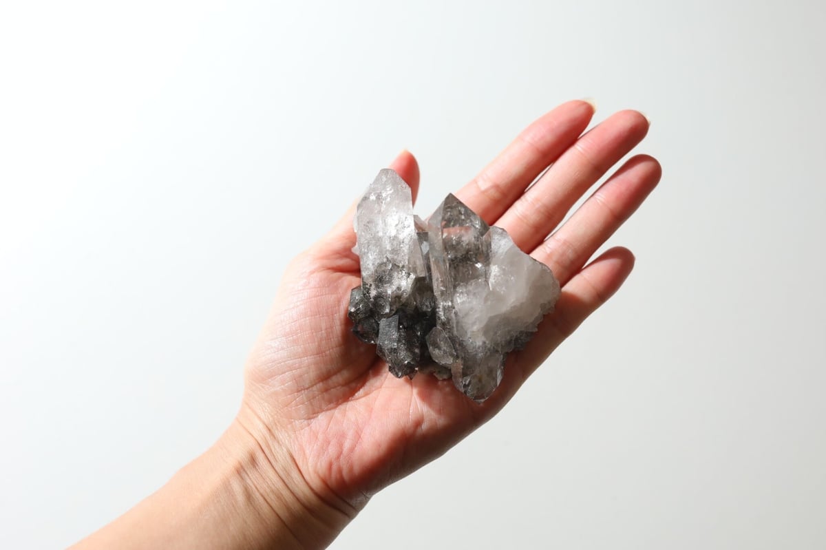 モンブラン産 スモーキークォーツ☆ クリアクォーツ☆ kcジョーンズ ☆ 水晶 モンブラン産 スモーキークォーツ☆ クリアクォーツ☆kc
