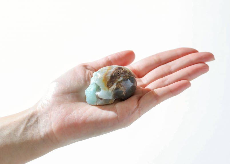 脳と調和する】アマゾナイト スカル | Y.S.Y24