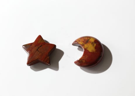 【カフェで一息】ムーカイトジャスパー 星と月