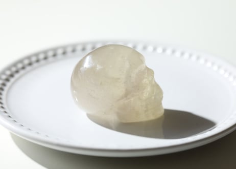 【豊かな星】虹入り ナチュラルシトリン スカル