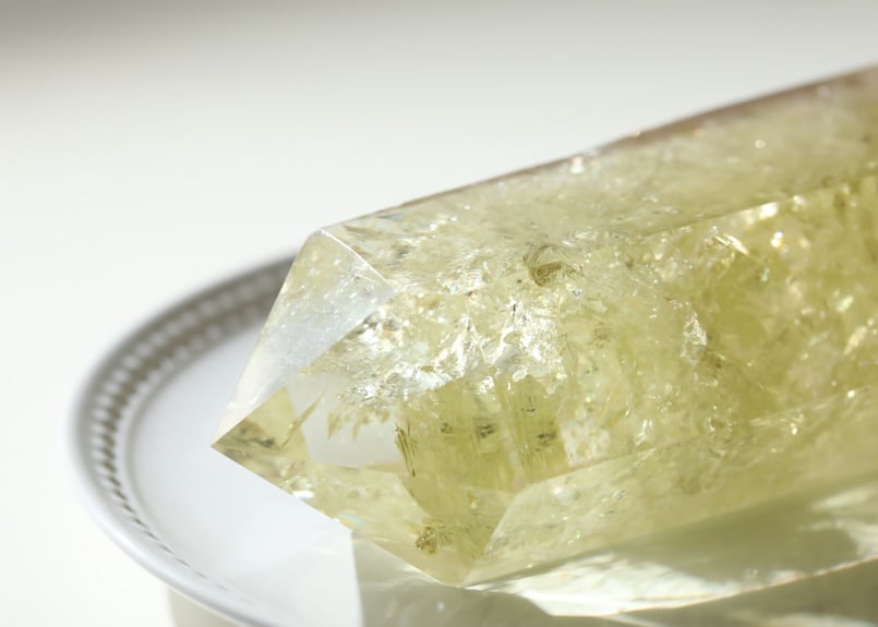 Special healing】虹入り ナチュラルシトリン ポイント | Y.S.Y24