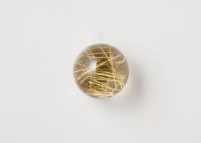 技封入❣️【時給一億】ゴールドルチルクォーツ スフィア ※イベント