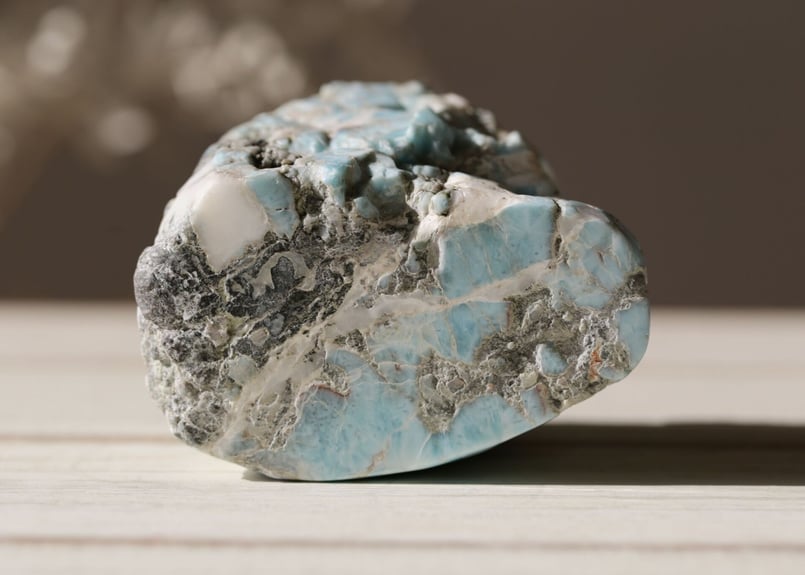 ドミニカ共和国産 ラリマー スカル 【ひょうきんな大賢者】 | Y.S.Y24