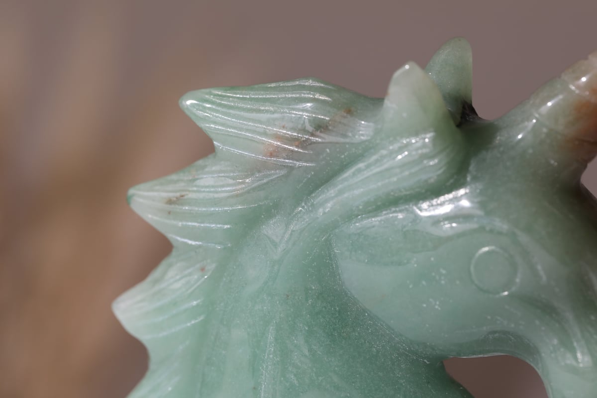 エドワード淺井さんによる技入り❣️【金龍＆青龍】グリーンクォーツ