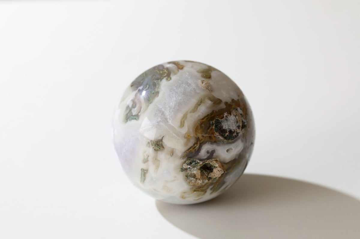 技封入❣️【あらゆる可能性の扉を開く】モスアゲート スフィア