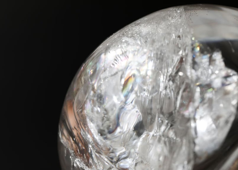 レーザー レムリアン　天然石 レムリアンクォーツ 虹入り ワンド　キーホール 58a1e151fb9b846aa055c81a17cde4