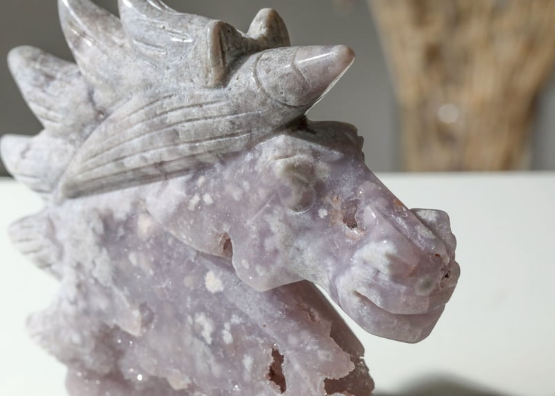 光を表現する】ハイクオリティ ドゥルジーピンクアメジスト ユニコーン