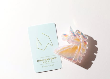【LIVING YOUR TRUTH 真実を生きる（喜びで学ぶ・大成功）シジル封入 オリジナルカード付き❣️】エンジェルオーラ ローズクォーツ ユニコーン ※イベントクーポン使用不可